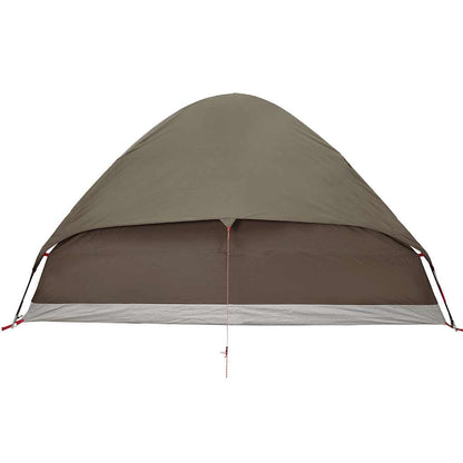 vidaXL Camping Tent Dome 2-Person Brown Waterproof
