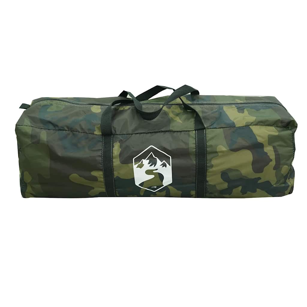 vidaXL Camping Tent Dome 4-Person Camouflage Waterproof