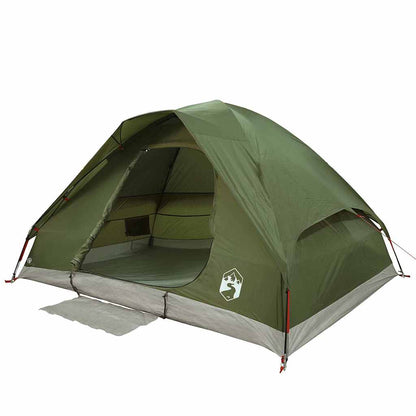 vidaXL Family Tent Dome 6-Person Olive Green Waterproof