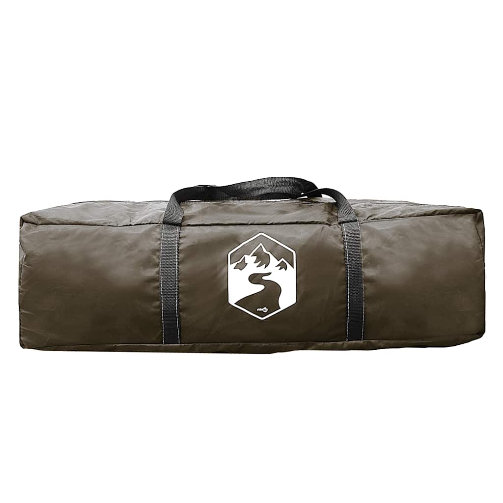 vidaXL Family Tent Dome 6-Person Brown Waterproof