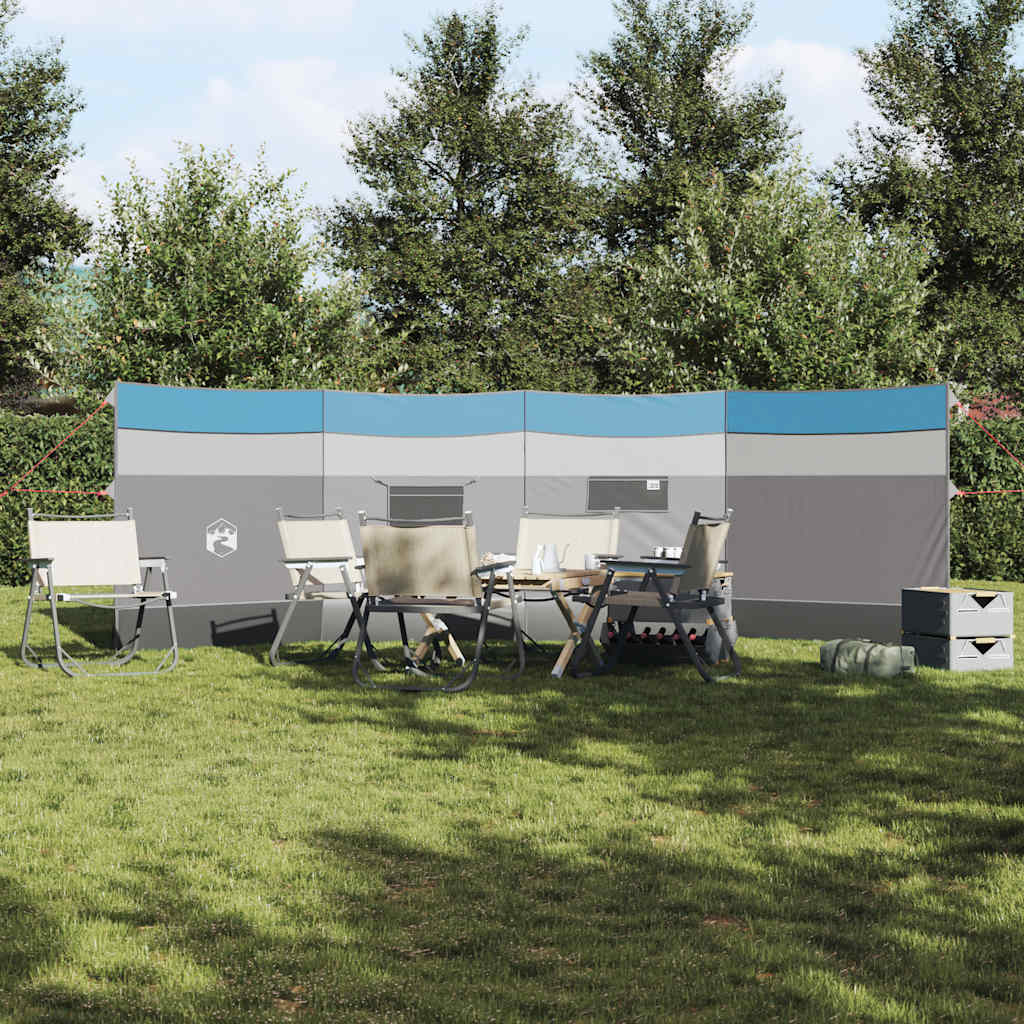 vidaXL Camping Windbreak Blue 510x153 cm Waterproof