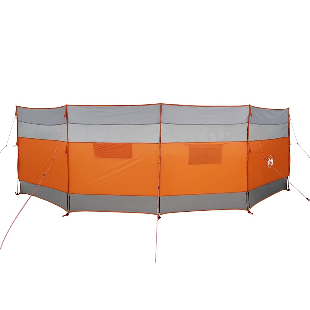 vidaXL Camping Windbreak Grey and Orange 510x153 cm Waterproof