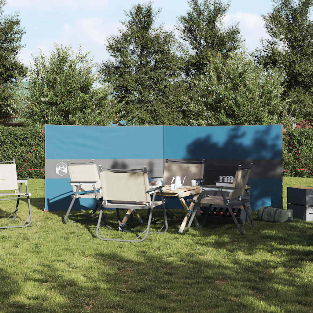 vidaXL Camping Windbreak Blue 344x120 cm Waterproof