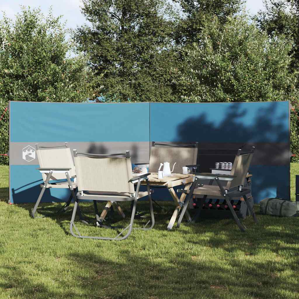 vidaXL Camping Windbreak Blue 344x120 cm Waterproof