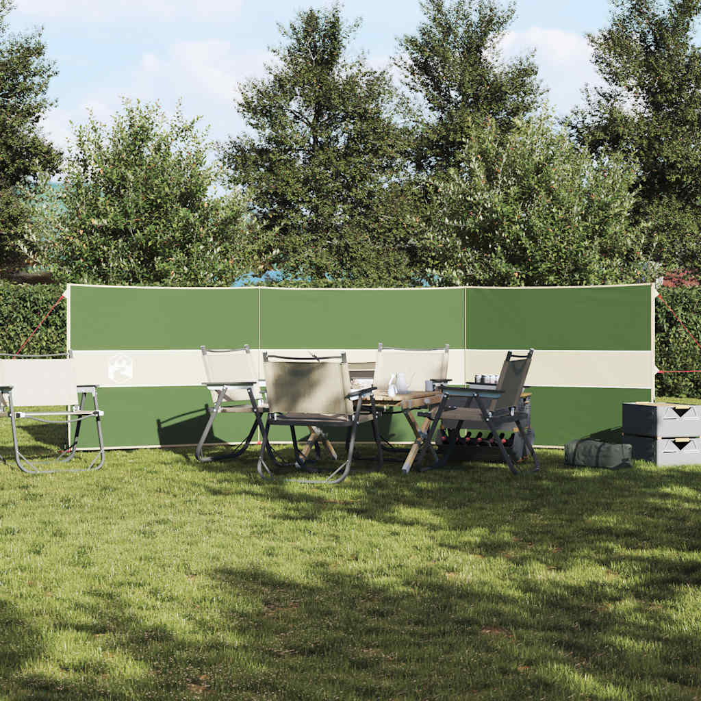 vidaXL Camping Windbreak Green 490x123 cm Waterproof