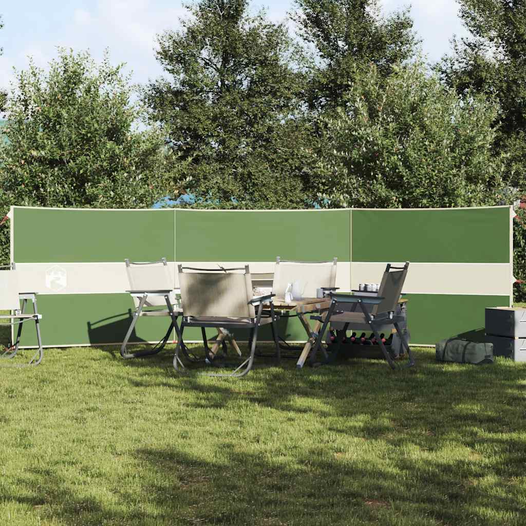 vidaXL Camping Windbreak Green 490x123 cm Waterproof