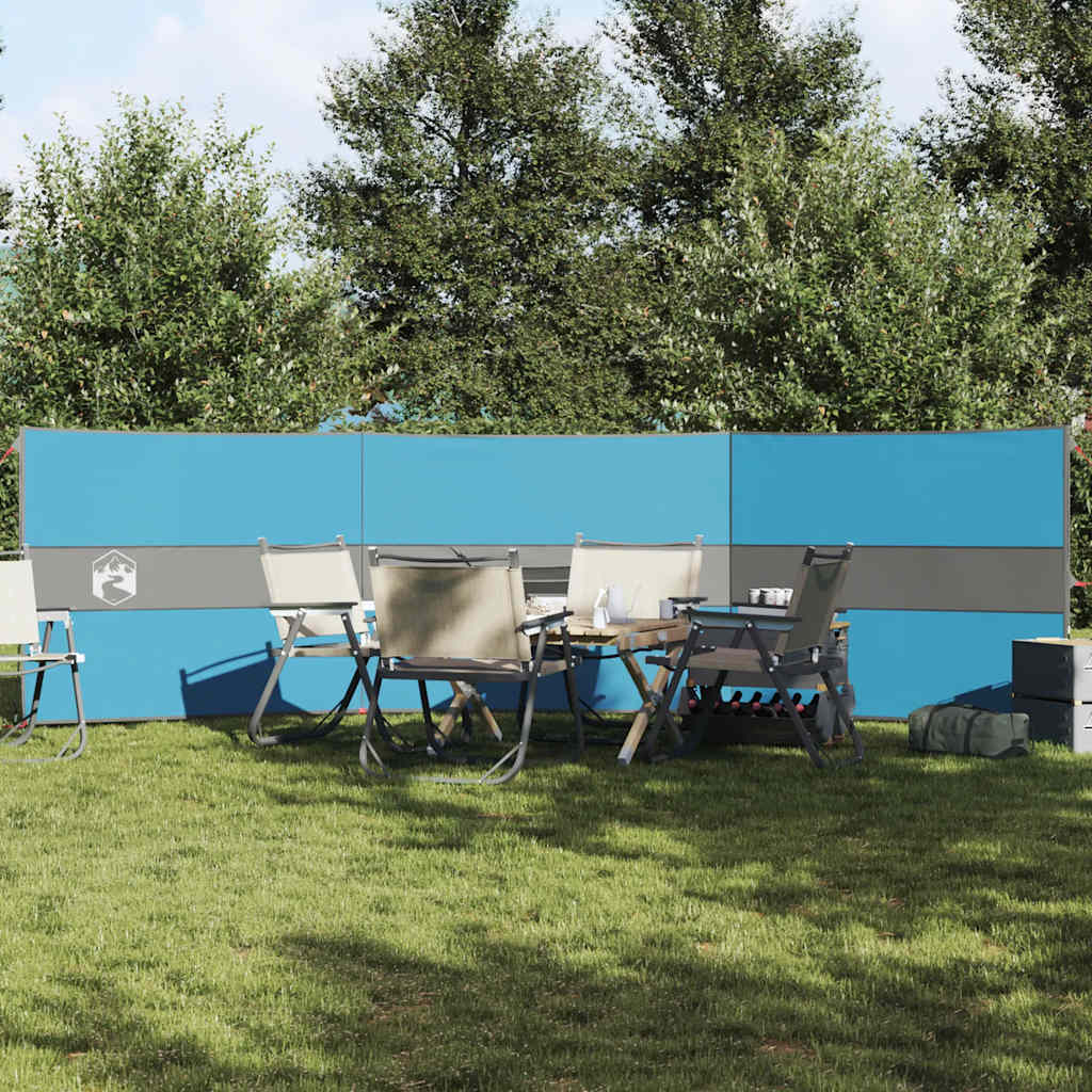 vidaXL Camping Windbreak Blue 490x123 cm Waterproof