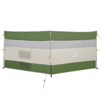 vidaXL Camping Windbreak Green 340x130 cm Waterproof