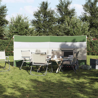 vidaXL Camping Windbreak Green 340x130 cm Waterproof