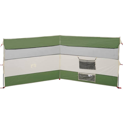 vidaXL Camping Windbreak Green 340x130 cm Waterproof