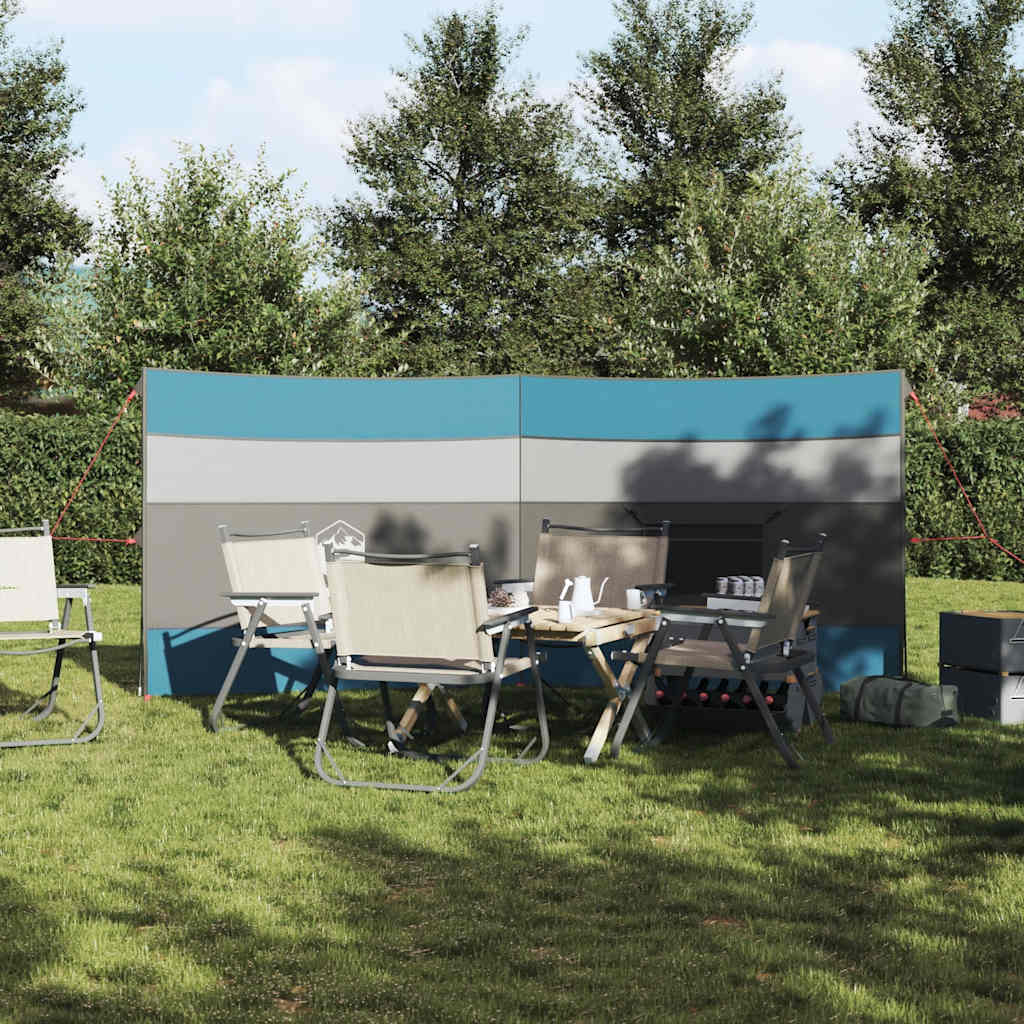 vidaXL Camping Windbreak Blue 340x130 cm Waterproof