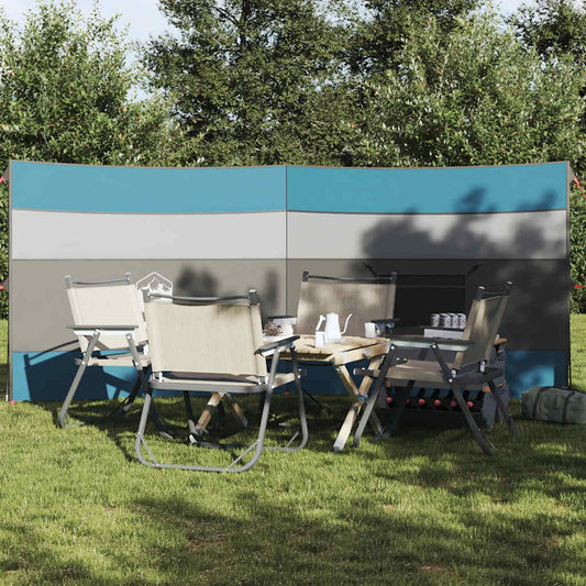 vidaXL Camping Windbreak Blue 340x130 cm Waterproof