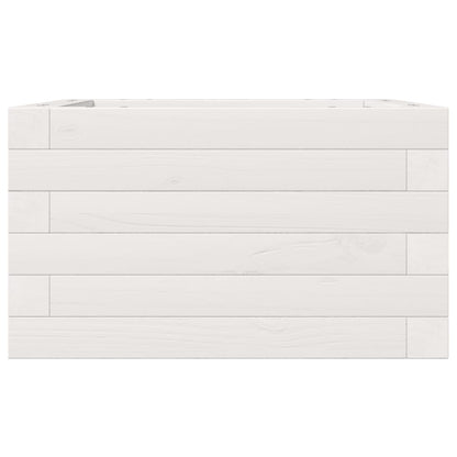 vidaXL Garden Planter White 40x40x23 cm Solid Wood Pine