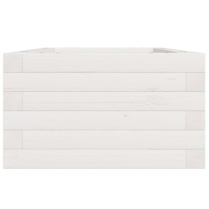 vidaXL Garden Planter White 40x40x23 cm Solid Wood Pine