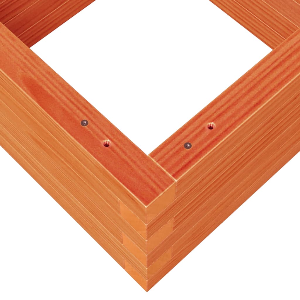 vidaXL Garden Planter Wax Brown 40x40x23 cm Solid Wood Pine