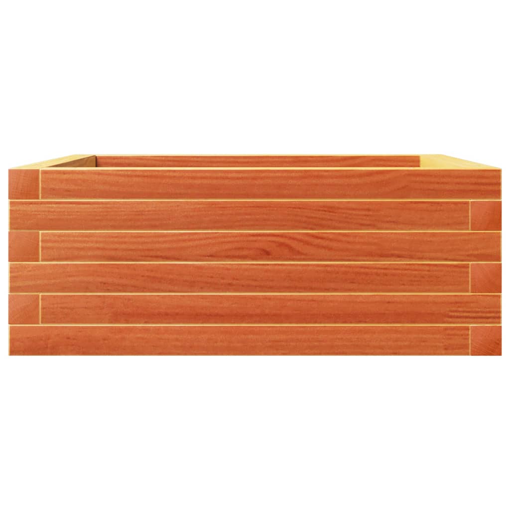 vidaXL Garden Planter Wax Brown 60x60x23 cm Solid Wood Pine