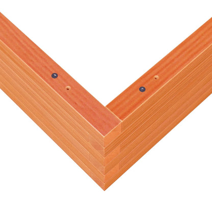 vidaXL Garden Planter Wax Brown 90x90x23 cm Solid Wood Pine