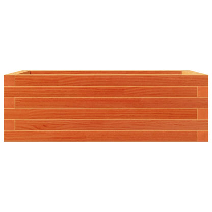 vidaXL Garden Planter Wax Brown 70x40x23 cm Solid Wood Pine