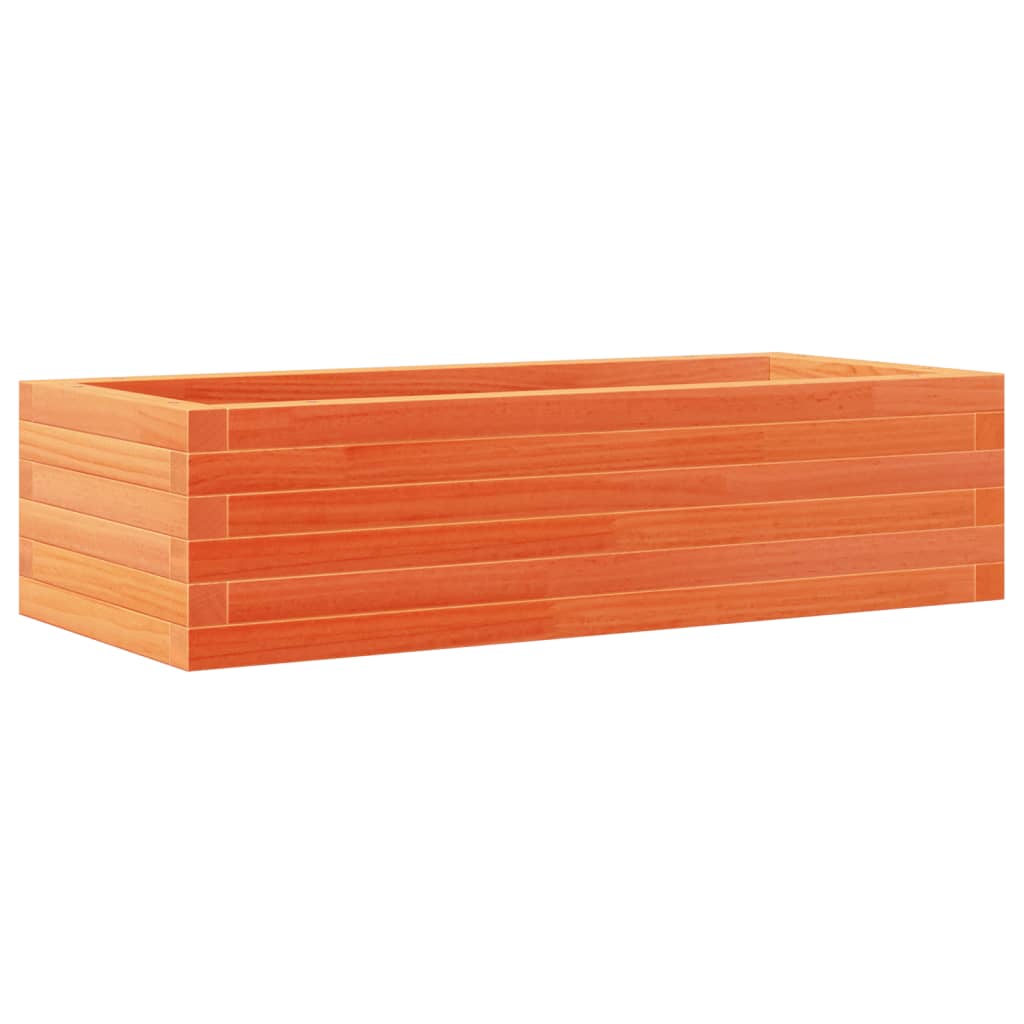 vidaXL Garden Planter Wax Brown 90x40x23 cm Solid Wood Pine