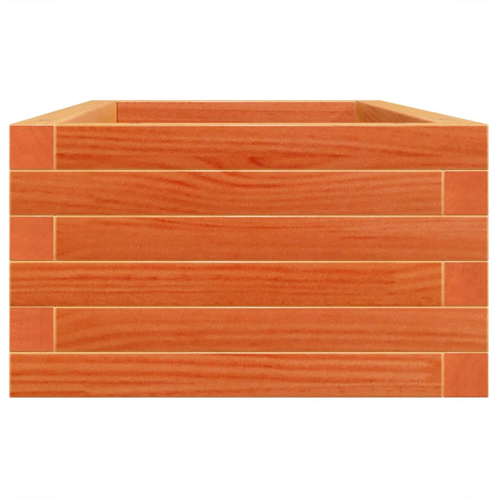 vidaXL Garden Planter Wax Brown 90x40x23 cm Solid Wood Pine