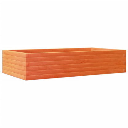 vidaXL Garden Planter Wax Brown 110x60x23 cm Solid Wood Pine