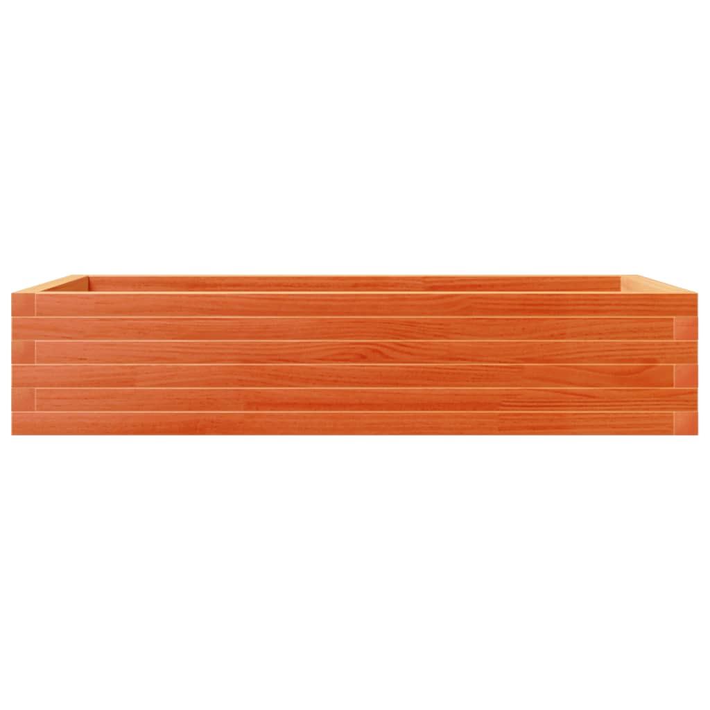 vidaXL Garden Planter Wax Brown 110x60x23 cm Solid Wood Pine
