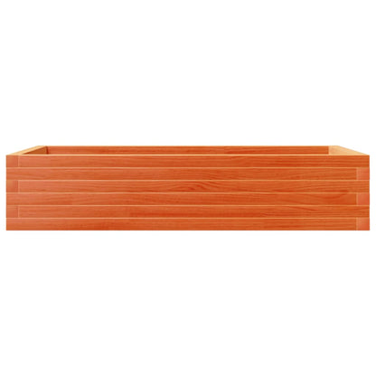 vidaXL Garden Planter Wax Brown 110x60x23 cm Solid Wood Pine