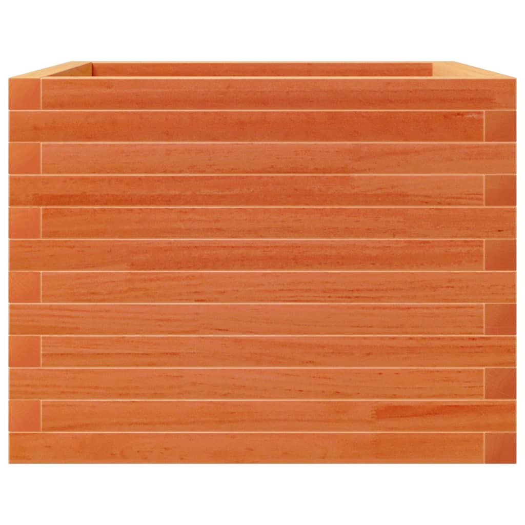 vidaXL Garden Planter Wax Brown 60x60x45.5 cm Solid Wood Pine