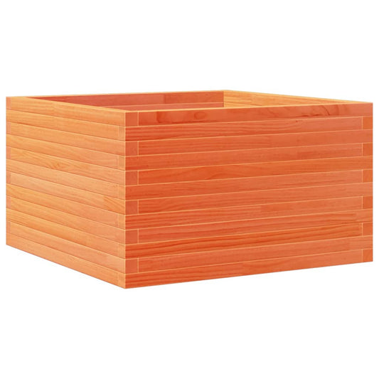 vidaXL Garden Planter Wax Brown 80x80x45.5 cm Solid Wood Pine