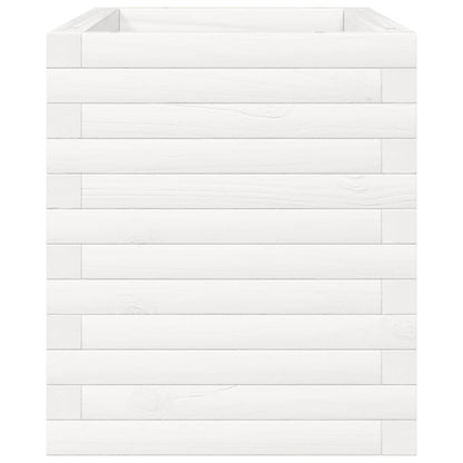 vidaXL Garden Planter White 70x40x45,5 cm Solid Wood Pine