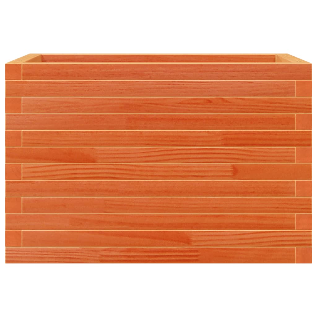 vidaXL Garden Planter Wax Brown 70x40x45.5 cm Solid Wood Pine