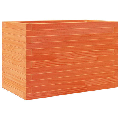 vidaXL Garden Planter Wax Brown 70x40x45,5 cm Solid Wood Pine