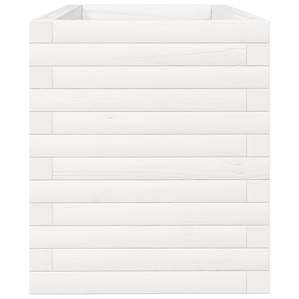 vidaXL Garden Planter White 90x40x45.5 cm Solid Wood Pine