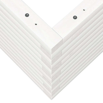 vidaXL Garden Planter White 90x40x45.5 cm Solid Wood Pine