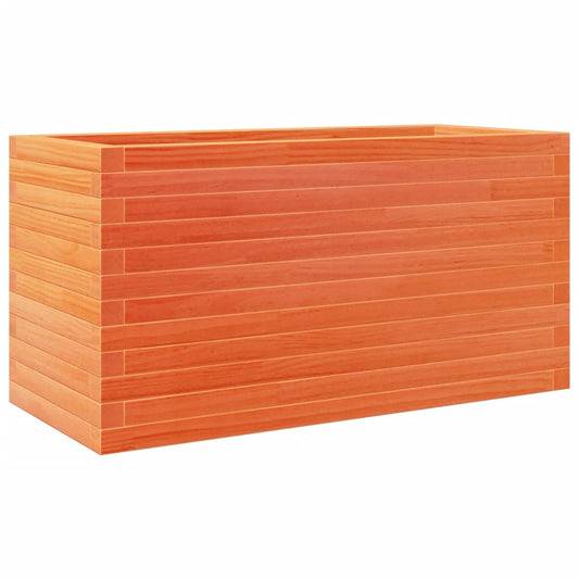 vidaXL Garden Planter Wax Brown 90x40x45.5 cm Solid Wood Pine