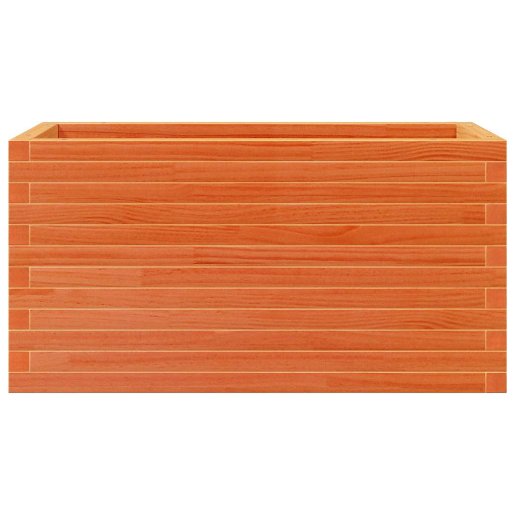 vidaXL Garden Planter Wax Brown 90x40x45,5 cm Solid Wood Pine