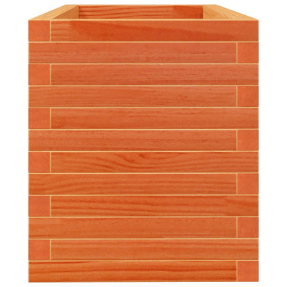 vidaXL Garden Planter Wax Brown 90x40x45.5 cm Solid Wood Pine