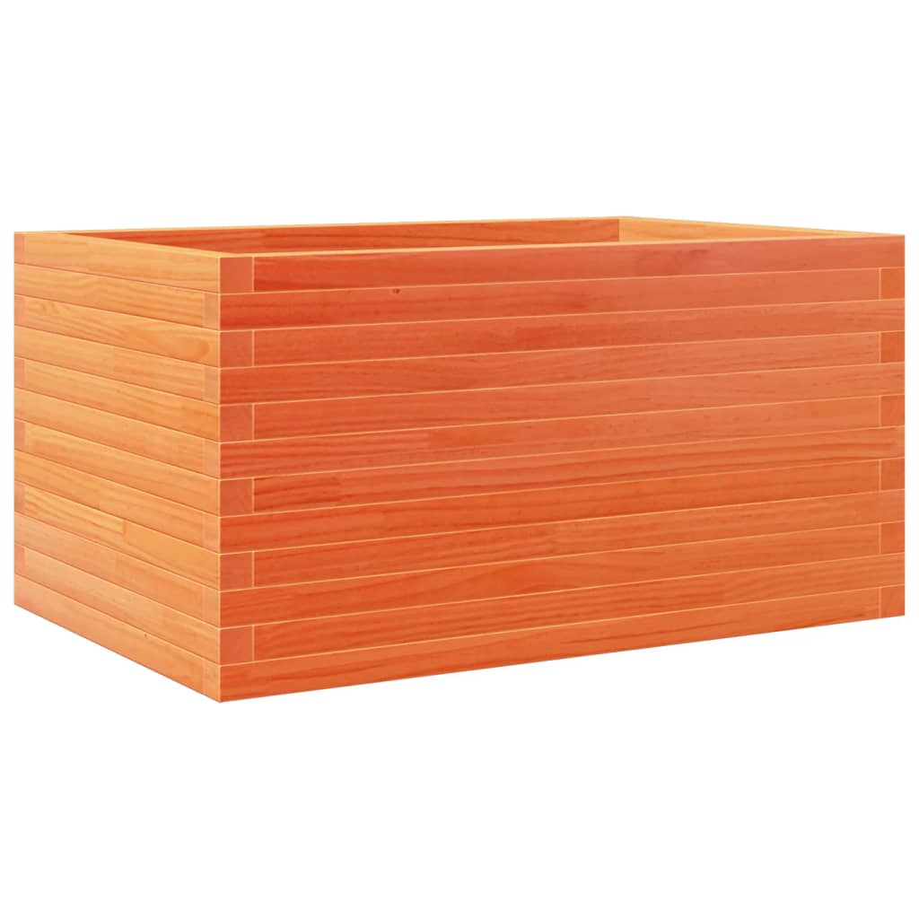 vidaXL Garden Planter Wax Brown 90x60x45,5 cm Solid Wood Pine