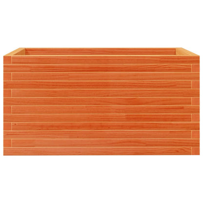 vidaXL Garden Planter Wax Brown 90x60x45,5 cm Solid Wood Pine