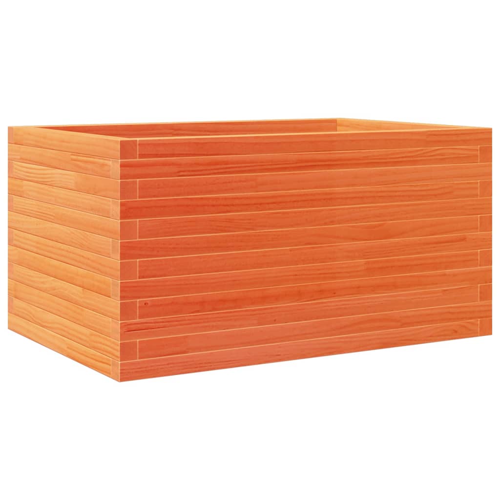 vidaXL Garden Planter Wax Brown 90x60x45,5 cm Solid Wood Pine