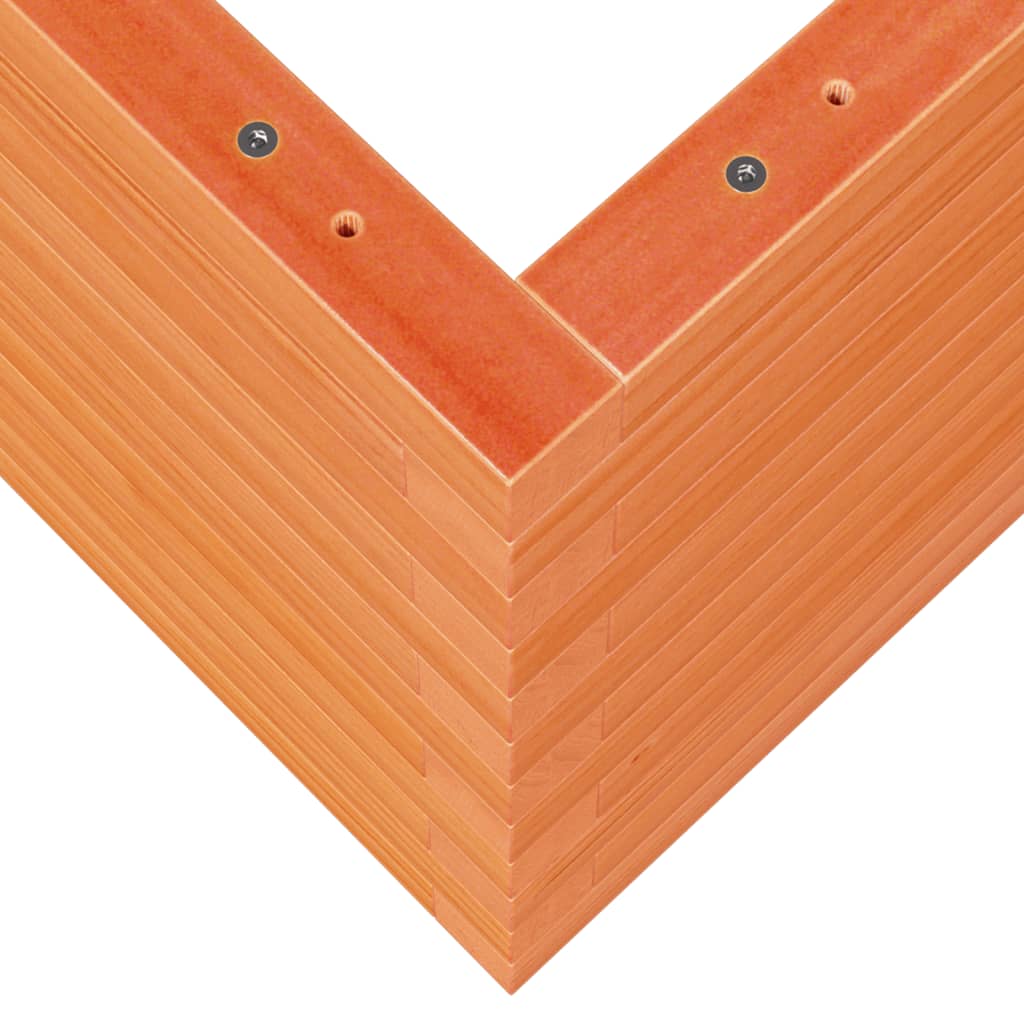 vidaXL Garden Planter Wax Brown 90x60x45,5 cm Solid Wood Pine