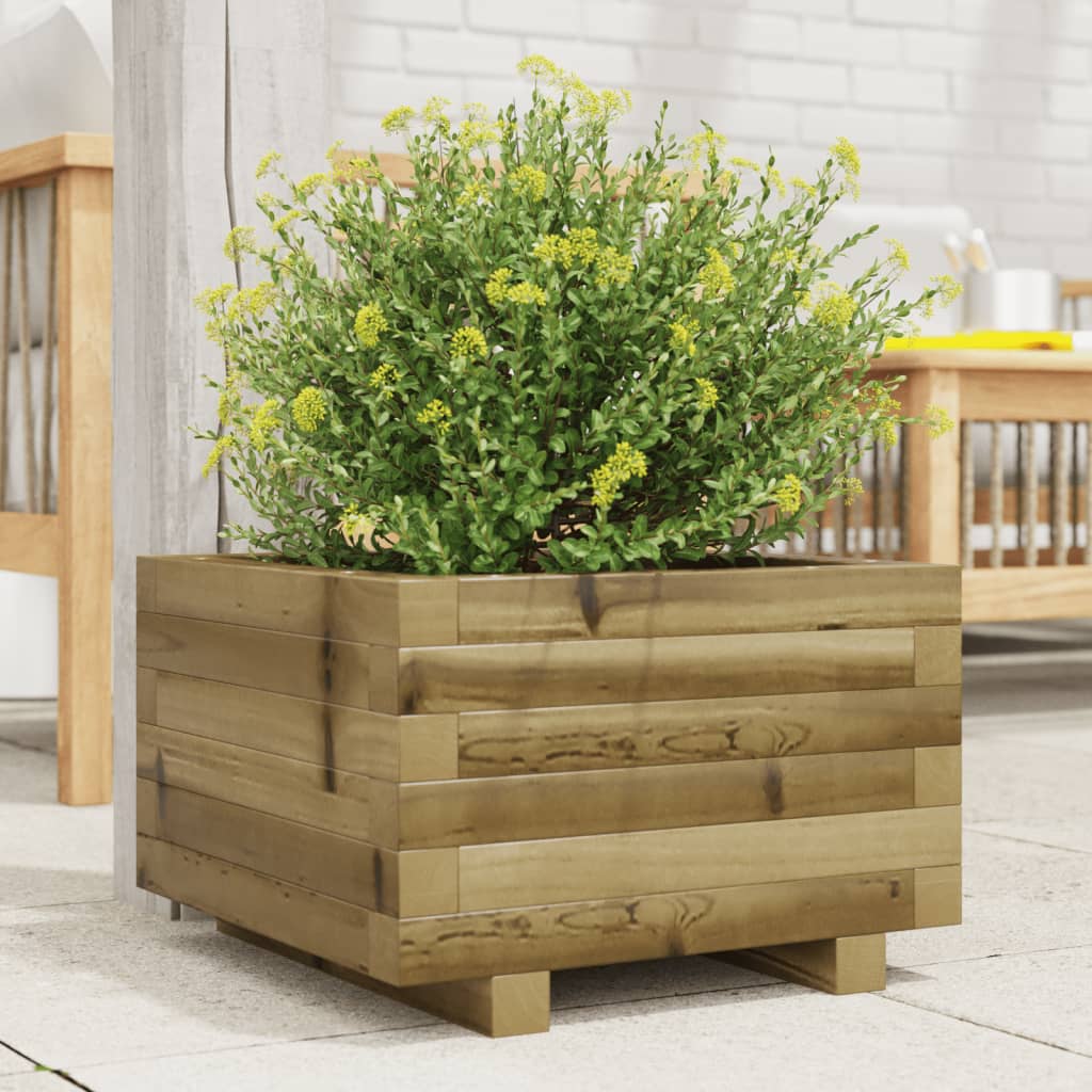 vidaXL Garden Planter 40x40x26,5 cm Impregnated Wood Pine