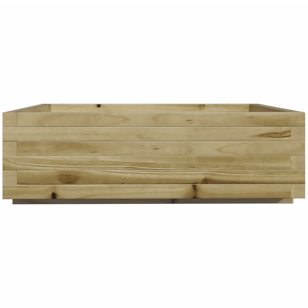 vidaXL Garden Planter 80x80x26.5 cm Impregnated Wood Pine