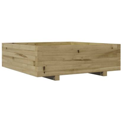 vidaXL Garden Planter 80x80x26.5 cm Impregnated Wood Pine
