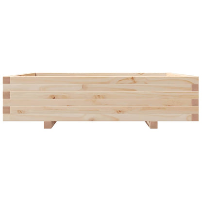 vidaXL Garden Planter 100x100x26.5 cm Solid Wood Pine