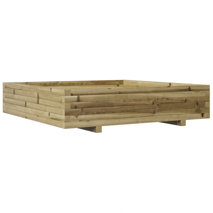 vidaXL Garden Planter 110x110x26,5 cm Impregnated Wood Pine