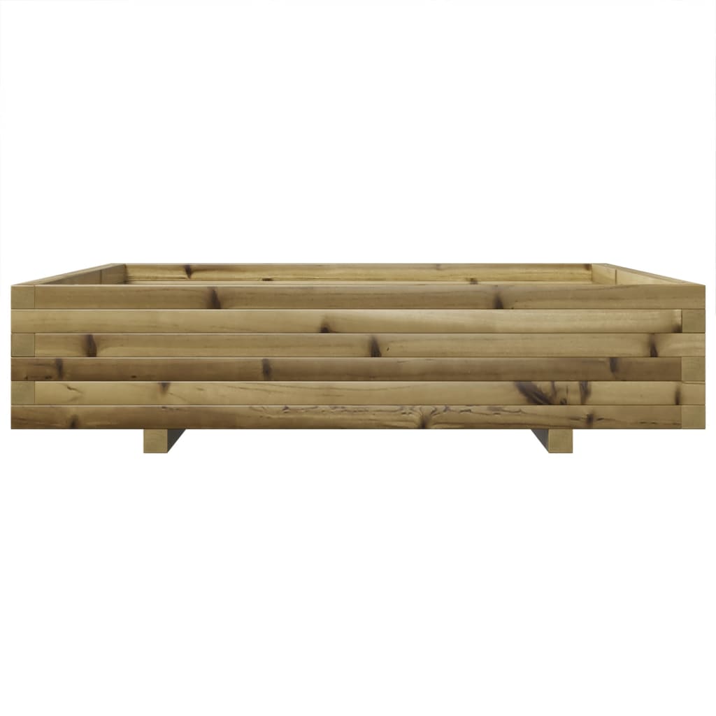 vidaXL Garden Planter 110x110x26,5 cm Impregnated Wood Pine