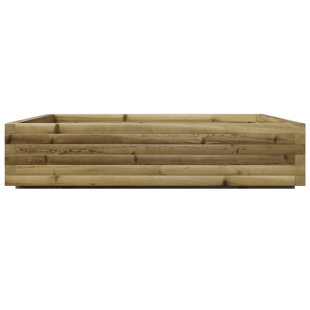vidaXL Garden Planter 110x110x26,5 cm Impregnated Wood Pine