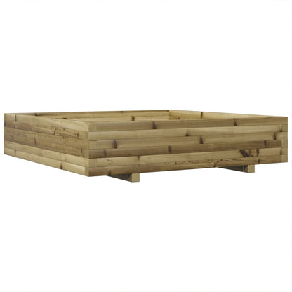vidaXL Garden Planter 110x110x26,5 cm Impregnated Wood Pine