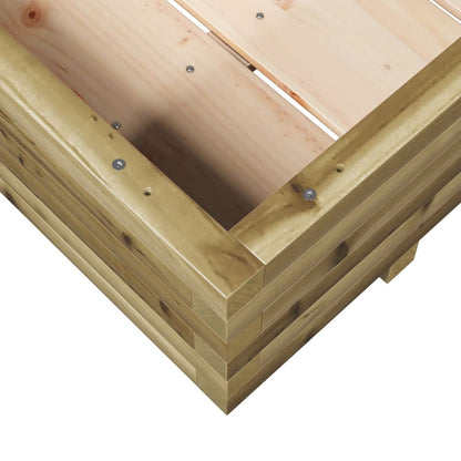 vidaXL Garden Planter 110x110x26,5 cm Impregnated Wood Pine